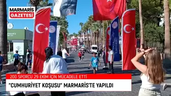 Cumhuriyet Koşusu Marmaris'te Yapıldı