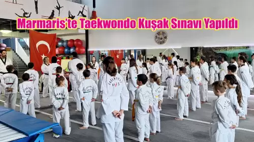 Taekwondo Marmaris Kuşak Sınavı Yapıldı