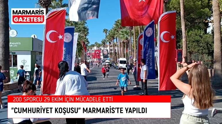 Cumhuriyet Koşusu Marmaris'te Yapıldı