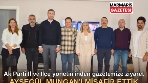 Ayşegül Mungan’dan Marmaris Gazetesine Ziyaret!