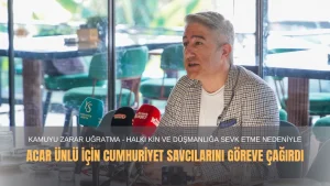Mehmet Oktay, Acar Ünlü’nün Görevini Kötüye Kullandığı Gerekçesiyle  Cumhuriyet Savcılarını Göreve Davet Etti